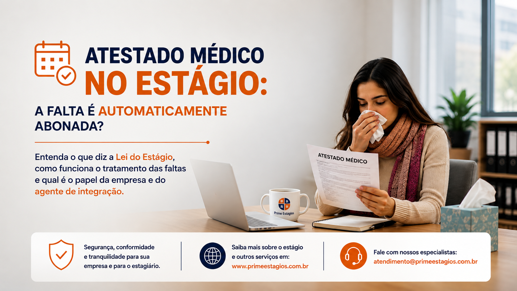Atestado médico no estágio: a falta é automaticamente abonada?